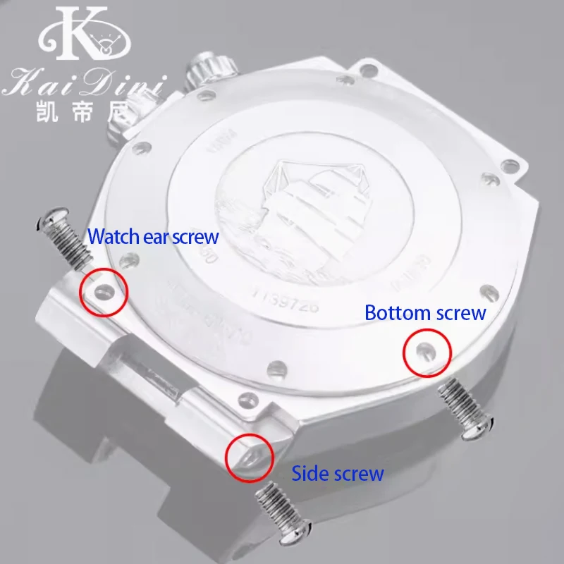 Steel Watch With Screw Rod for Vacheron Constantin VC 49150/47450 Rear Cover Screw