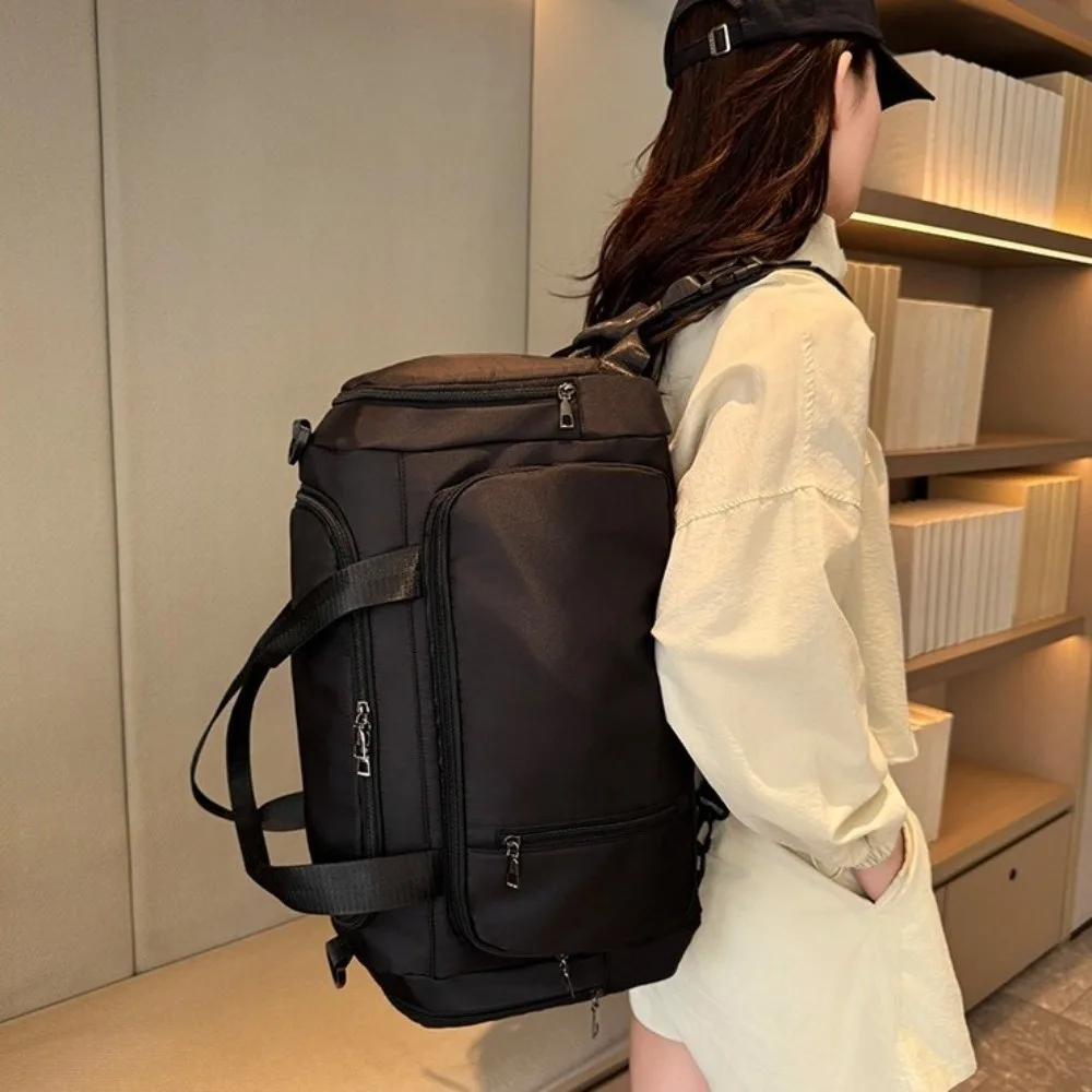 oxford-cloth-travel-luggage-bag-solid-color-multifunctional-travel-backpack-dry-wet-separation-large-capacity-duffle-bag