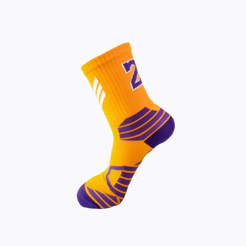 Chaussettes de basket-ball professionnelles pour enfants et hommes, chaussettes de sport respirantes, séchage rapide, extérieur, cyclisme, escalade,