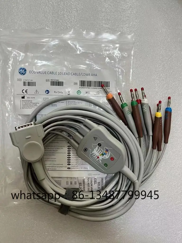 

Артикул: 2104727-001 10-проводной багажник ЭКГ с проводами, AHA