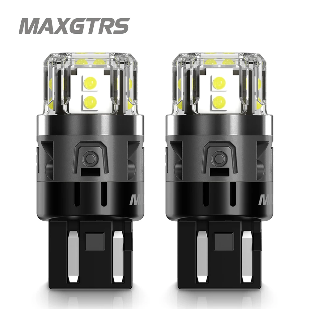 2 szt. Żarówki LED T20 W21/5W 7443 1157 BAY15D 6500K Białe do Lada Opel, światła pozycyjne, światła do jazdy dziennej DRL