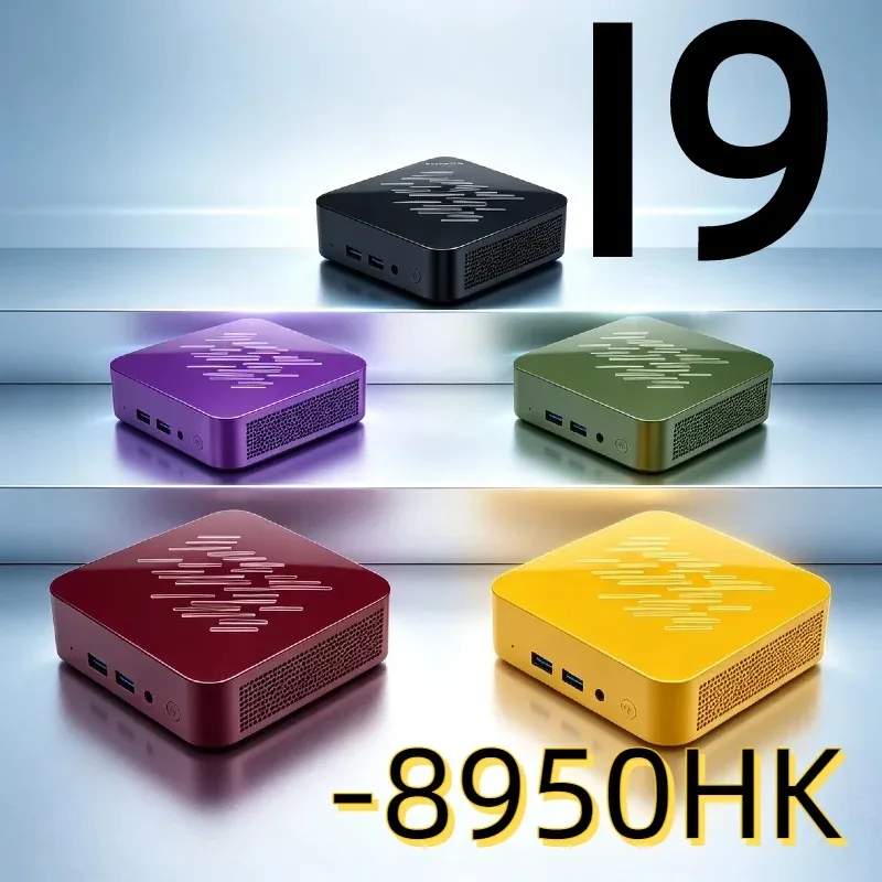 Mini PC Intel Core I9 8950HK NEW, 16GB RAM, 1/2TB SSD, BT5.2, WiFi6, 1000M Ethernet – Gaming Office.