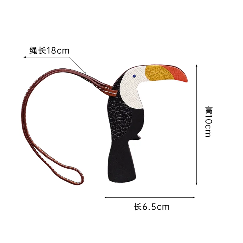 DIMY 2025 Woodpecker Pendant Leather Handmade Bird Pendant Bag Pendant Female Car Pendant Male