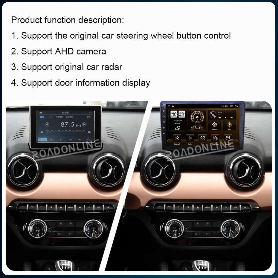 9 Inch Android 12 For Baic Senova X35 Beijing X35 Q35 2016-2020 Car GPS Navigation Auto Head Unit Multimedia Player Stereo Radio