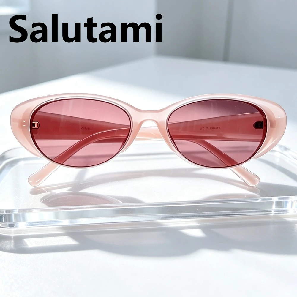New Leopard Print Half-Frame Cat Eye Women Sunglasses Oval Fashion Everyday High-Quality Sun Glasses Men Travel Cycling Shades
