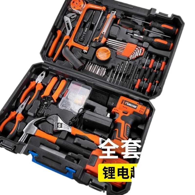 Toolbox Haushalt Bohrmaschine Set Multifunktionale Hardware