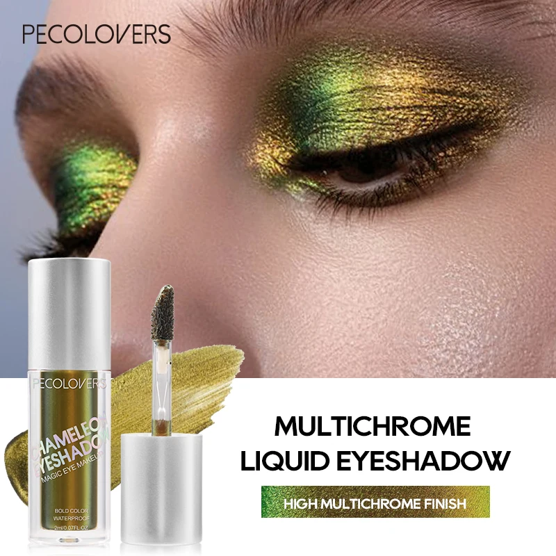 Aurora Multi Chrome Eyeshadow Pigments Long lasting Multi Chrome Chameleon Peacock Galaxy Chrome Glitter Liquid Eyeshadow