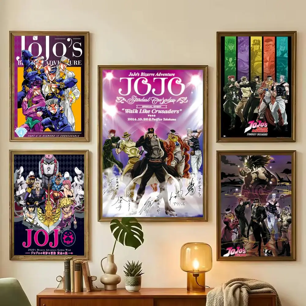 Anime J-JoJos Bizarre Adventure Poster Decorative Wall Art for Living Rooms, Bedrooms, Bars & Cafés, Stylish Home Décor Gift