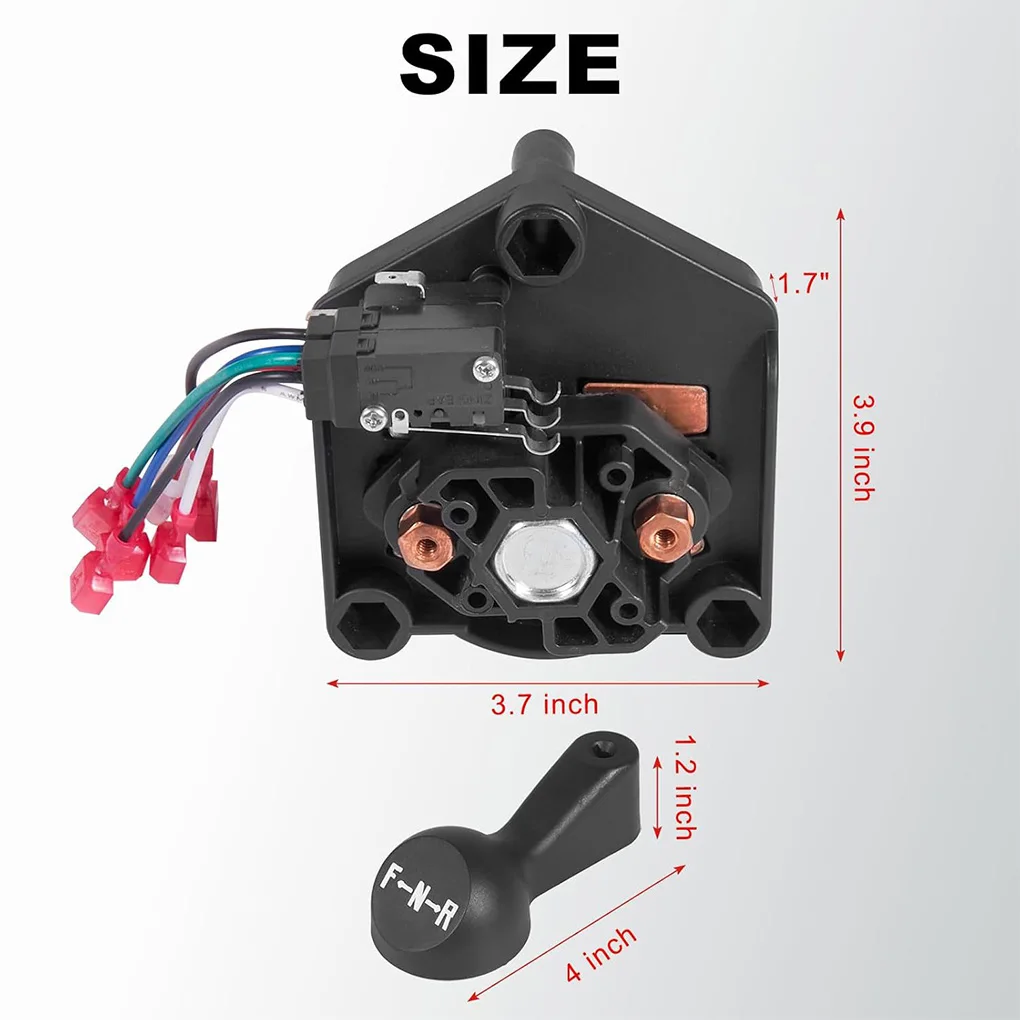 Durable Golf Cart Heavy Duty Forward Reverse Switch with Shift Handle 101753005 For Club Car Powerdrive 48V Electric 1996-Up