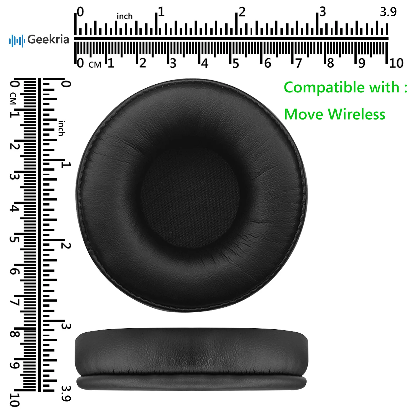 Geekria QuickFit เปลี่ยนแผ่นรองหูฟังสําหรับ Jabra Move หูฟังไร้สายหูฟัง,ชุดหูฟังแผ่นรองหูฟัง