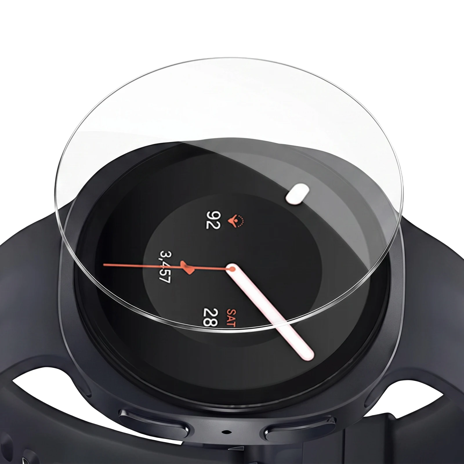 2 Pack Tempered Glass for Watch 9 44mm 40mm HD Clear Anti Scratch Easy Alignment Tool