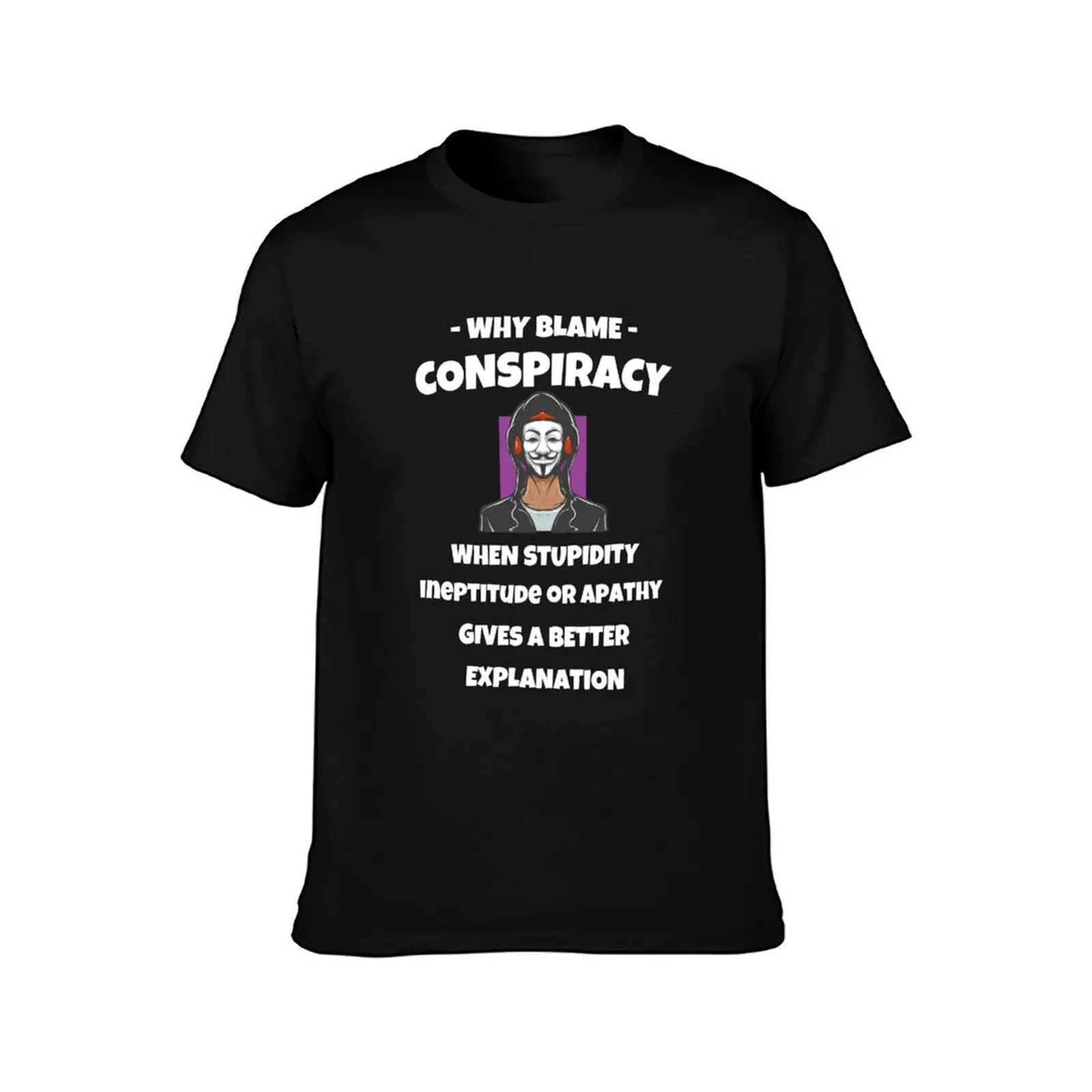Conspiracy T-Shirt Heavy Duty Casual Work Tee T-Shirt