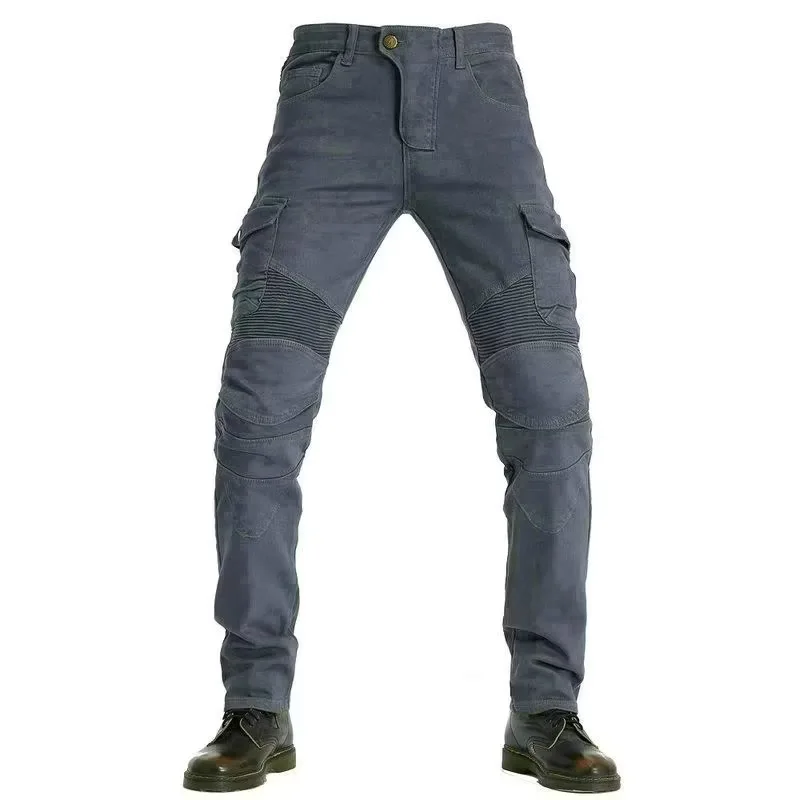 Loose straight leg motorcycle riding pants for all seasons, daily motorcycle pants, protective and anti fall, casual male rider