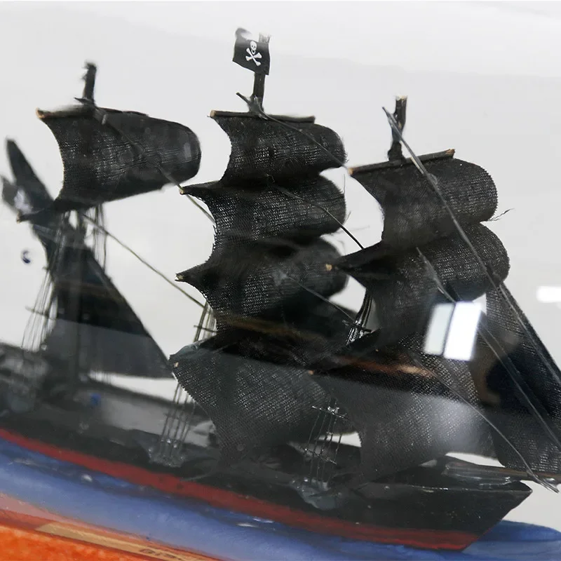 Black Pearl Bottle-In-Bottle Glass Drifting Bottle Wishing Bottle Creative Crafts Gift Small Decoration