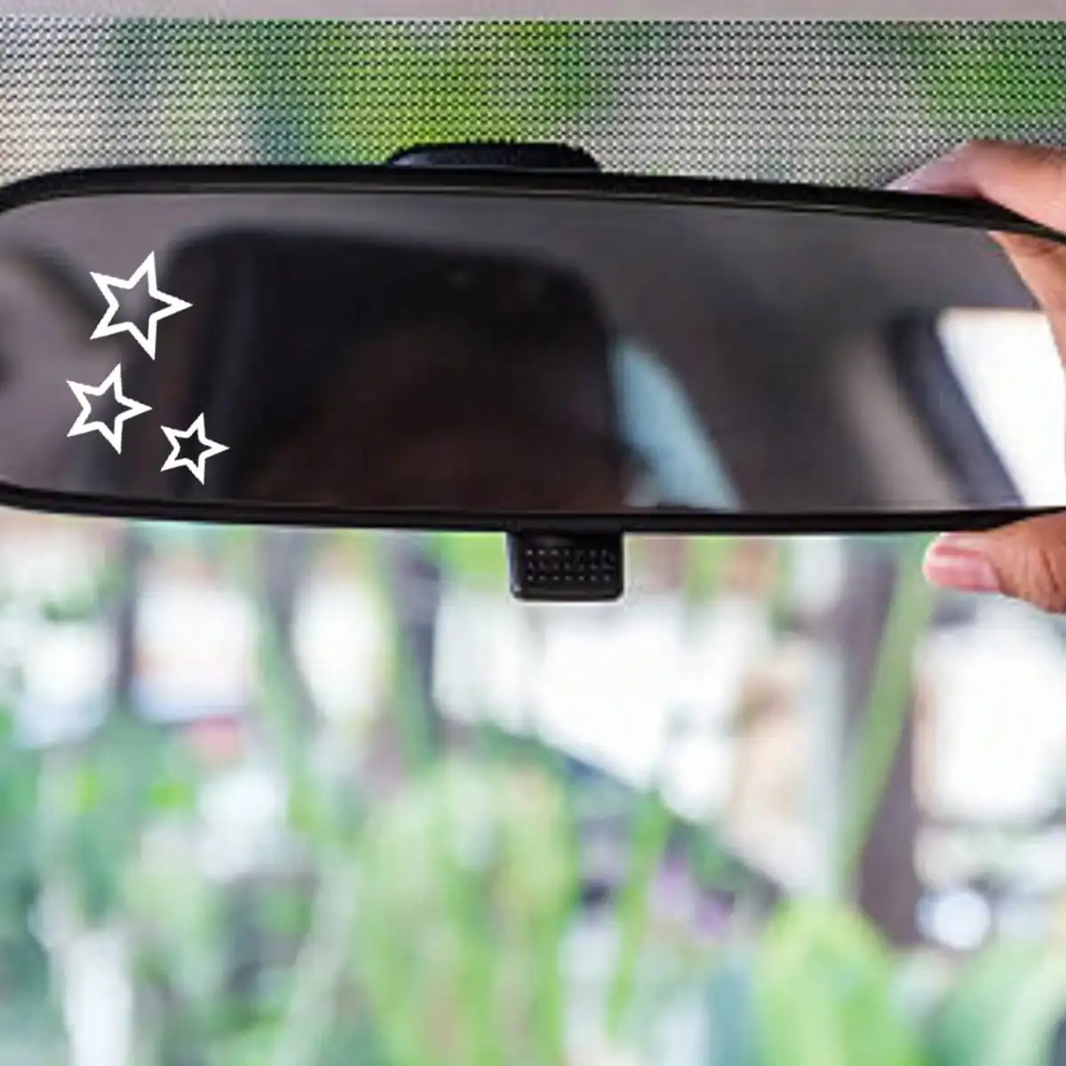 2 piezas "lindas pegatinas de tres estrellas: perfectas para computadoras portátiles, botellas de agua, fundas para teléfonos, cuadernos para agregar un encanto brillante"