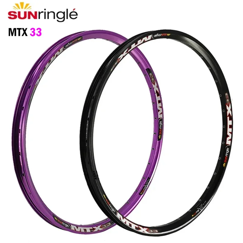 Sunringle High Strength Rims MTX33 Mountain Bike Circle 32H 26/27.5/29 inch MTB Della Bicicletta Rim TUBELESS READY Per DH FR AM