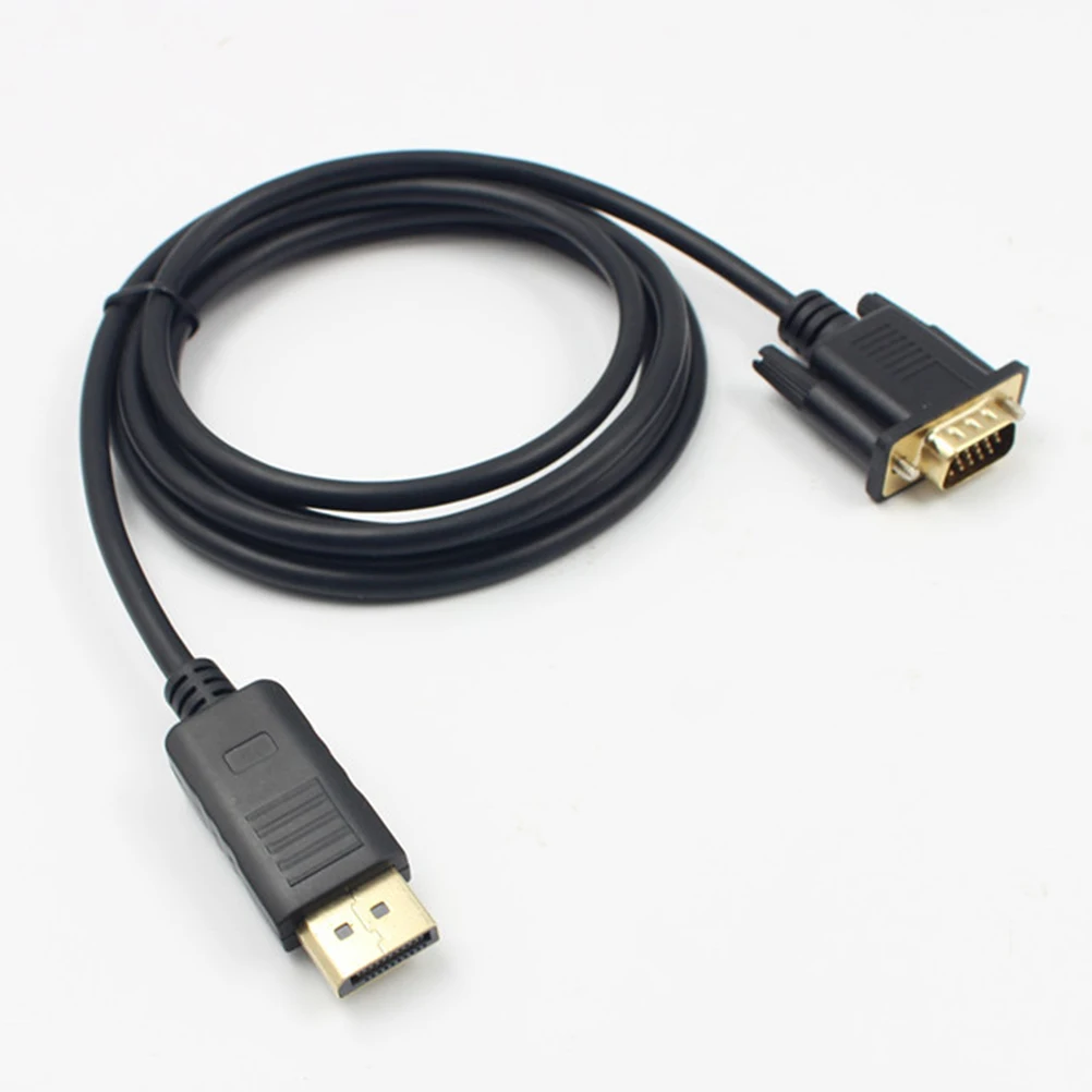 

1.8M To Vga Cable Gold Plated Displayport To Vga Adapter For Monitor Projector 1080P Hd Video Transfer Cord