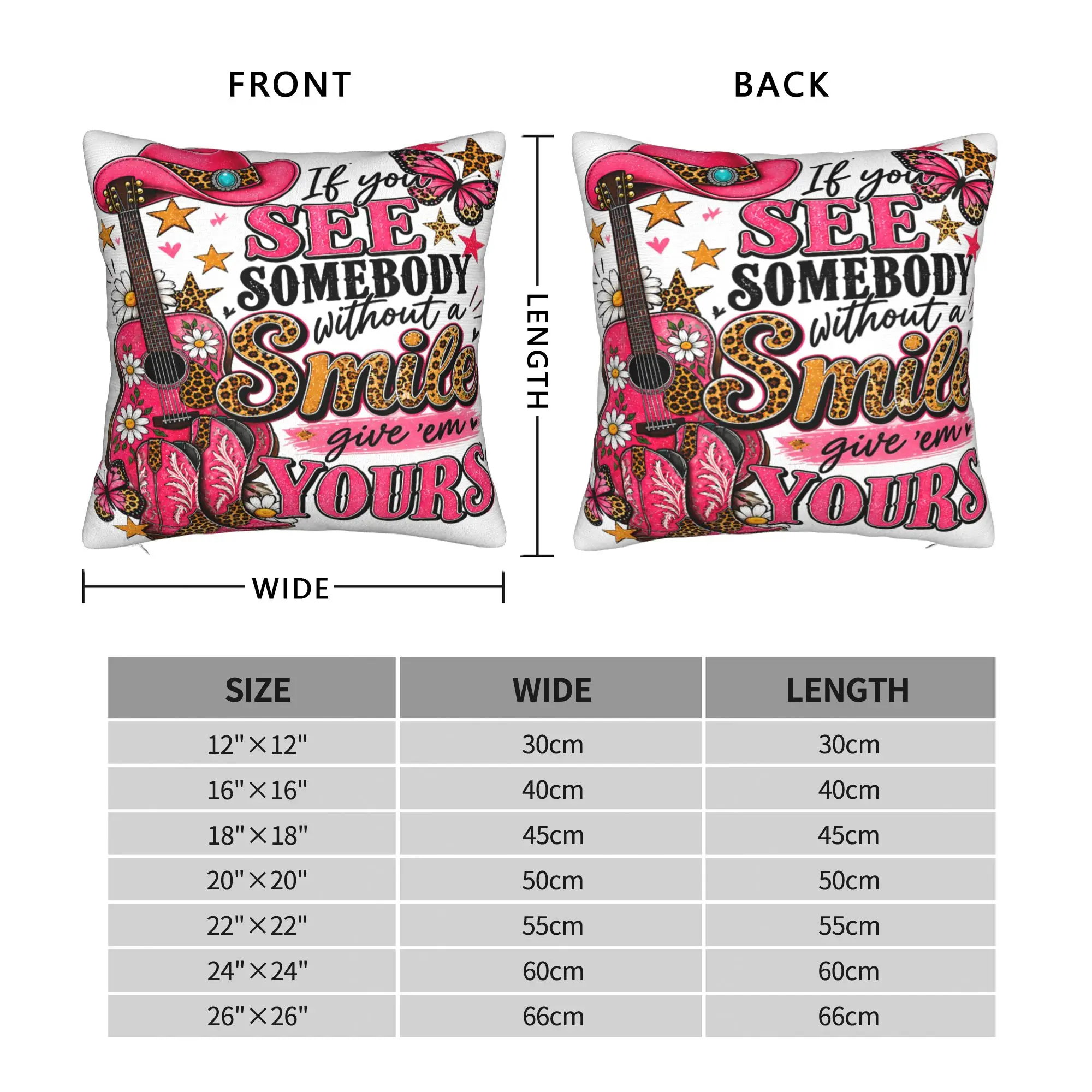 if You See Someone Without a Smile give Them one of Yours Pillow Case  Comfy Pillow Cover Fashion Pillowcases For Sofa Decor