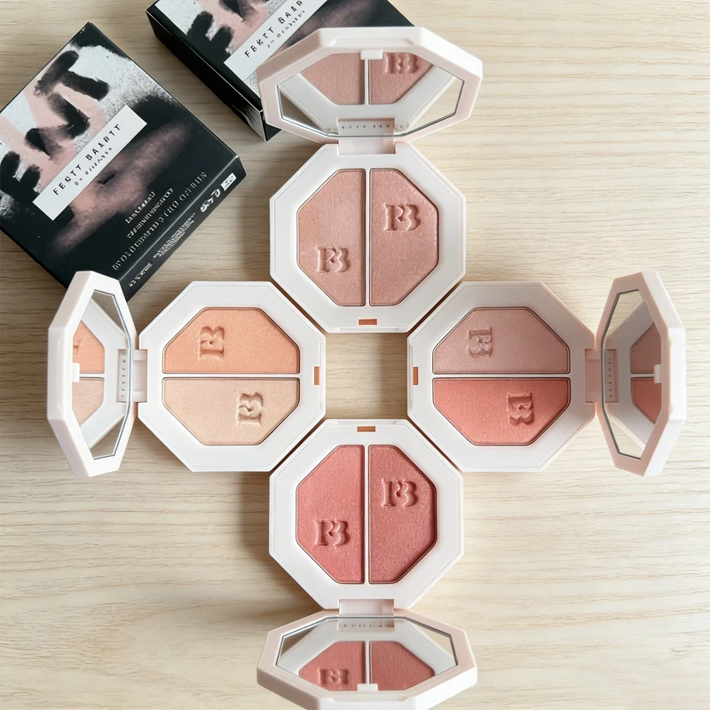 Fenty Beauty Multi-color Contour Stick Concealer Facial Matte 3D Diamond Highlight Non Fading Water Gloss Lip Glaze Gloss Makeup