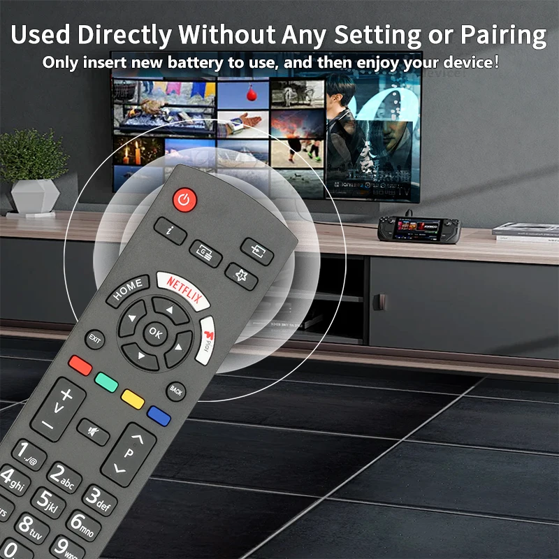 For RC42129 Panasonic-LED-TV-Remote-Control-Replacement With NETFLIX Button, For Panasonic LED TV TX-43HX580E TX-43HX582E