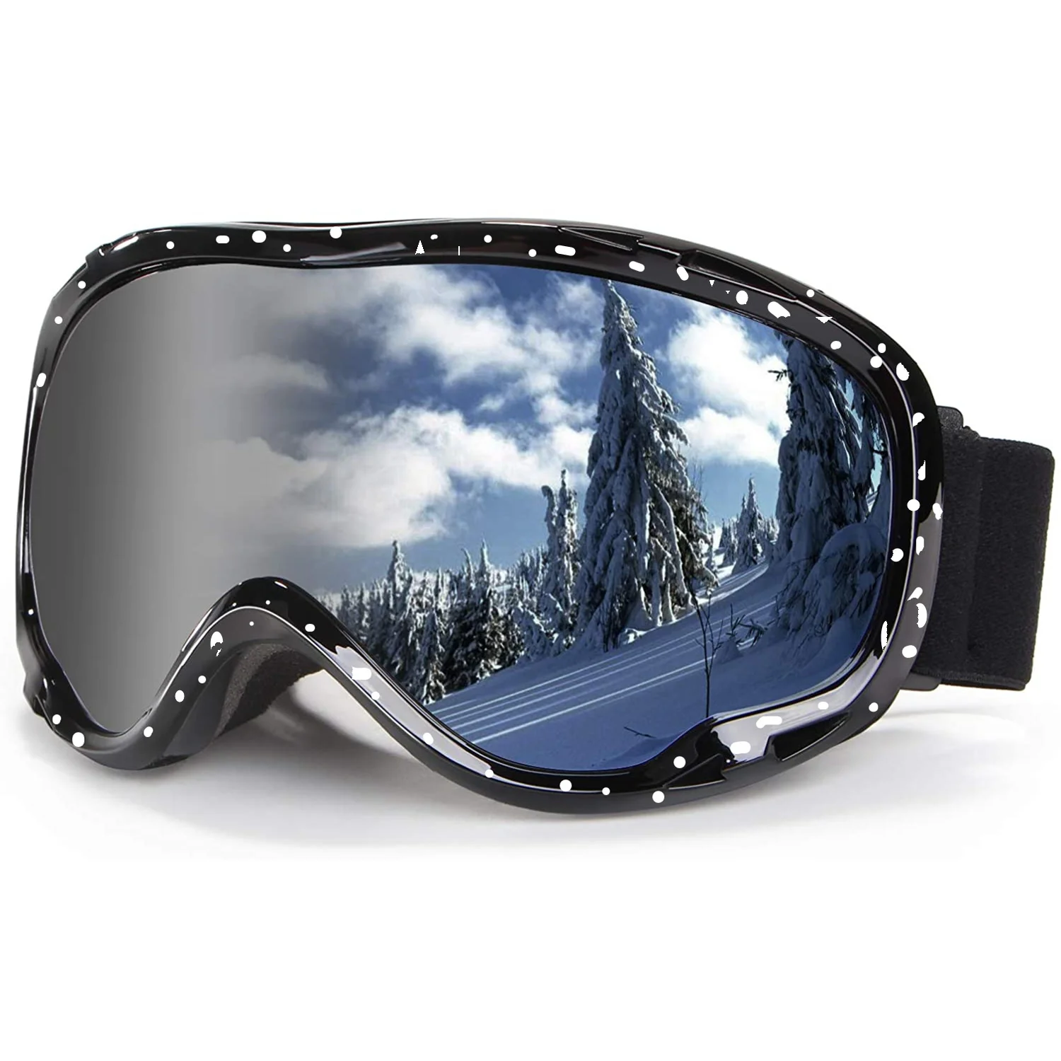 Ski goggles large spherical glasses snow goggles Keka myopia glasses  double-layer anti fog