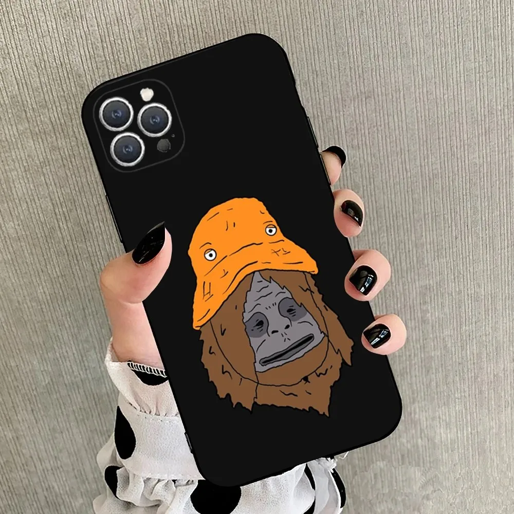 Sassy The Sasquatch Phone Case For iPhone 15,14,13,12,11,Plus,Pro Max,XS,X,XR,SE,Mini,8,7 Soft Silicone Black Cover