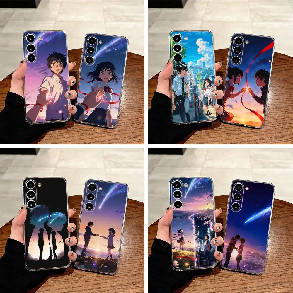 Y-N-Your- Name Clear Phone Case for Samsung Galaxy A71, A70, A52, A51, A40, A30