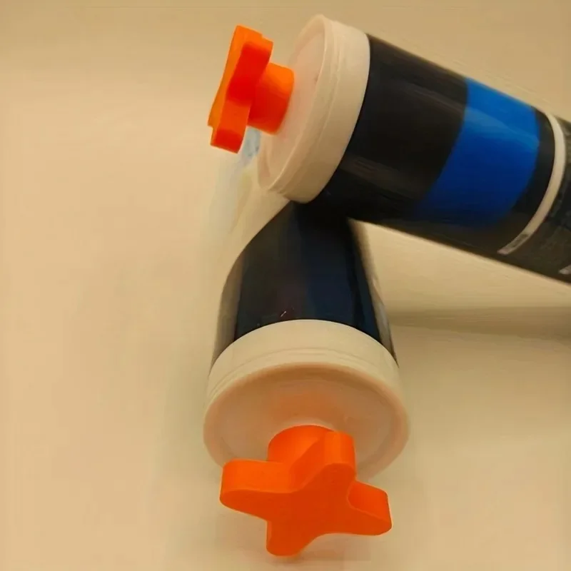 6pcs reusable tube plugs with threaded sealing caps for standard-sized caulking tubes design to prevent drying and deformation