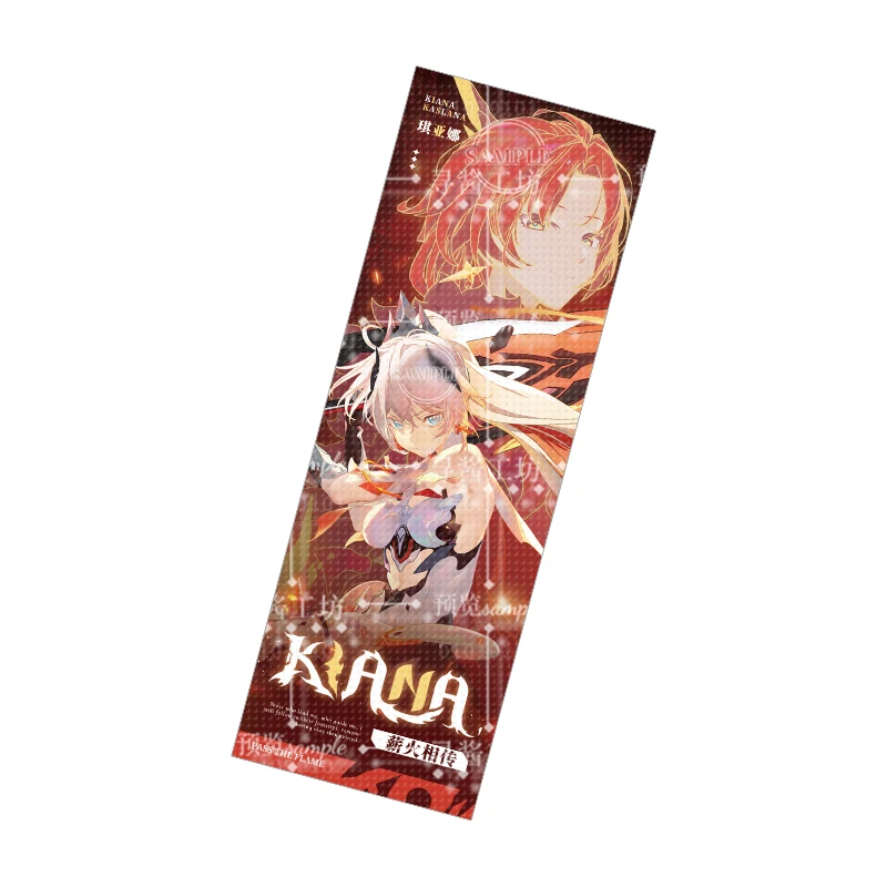 Game Honkai Impact 3 Himeko Kiana Kaslana Cosplay Acrylic Stand Model Plate Collection Laser Ticket Badge Brooch Pin