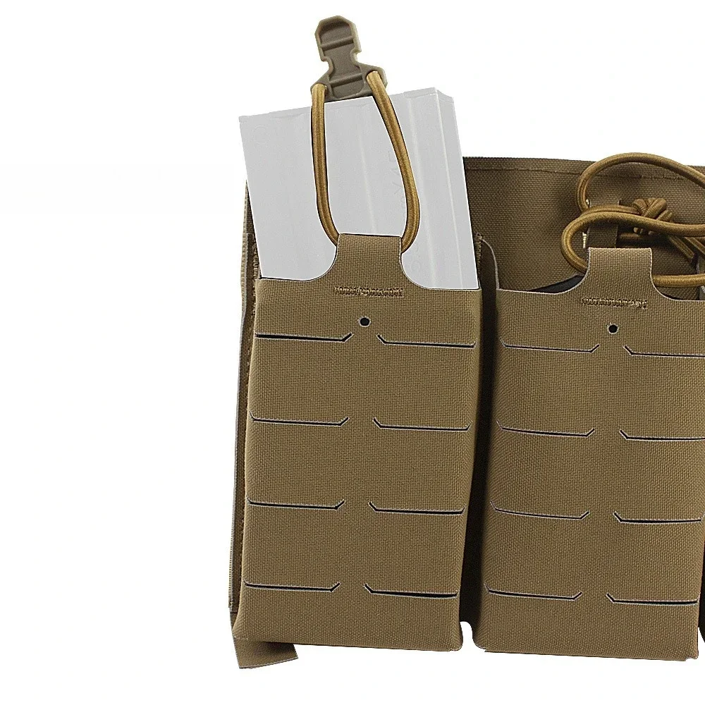 Tactical Magazine Elastic Shock Cord Retainer Pull Tab Fast Draw Elastic Retention Straps Open Top Mag Pouch Vest Accessories