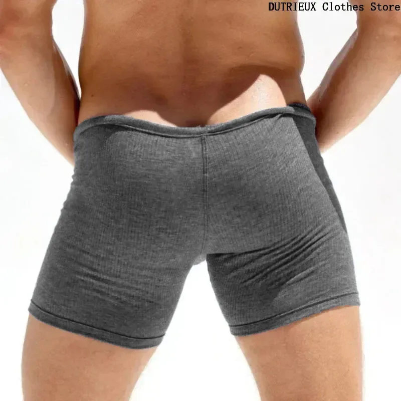Men\'s New Sexy Short Shorts Mini Shorts Soft and Comfortable Elastic Slim Men\'s Casual Shorts Home Sports Fitness Pants Cotton