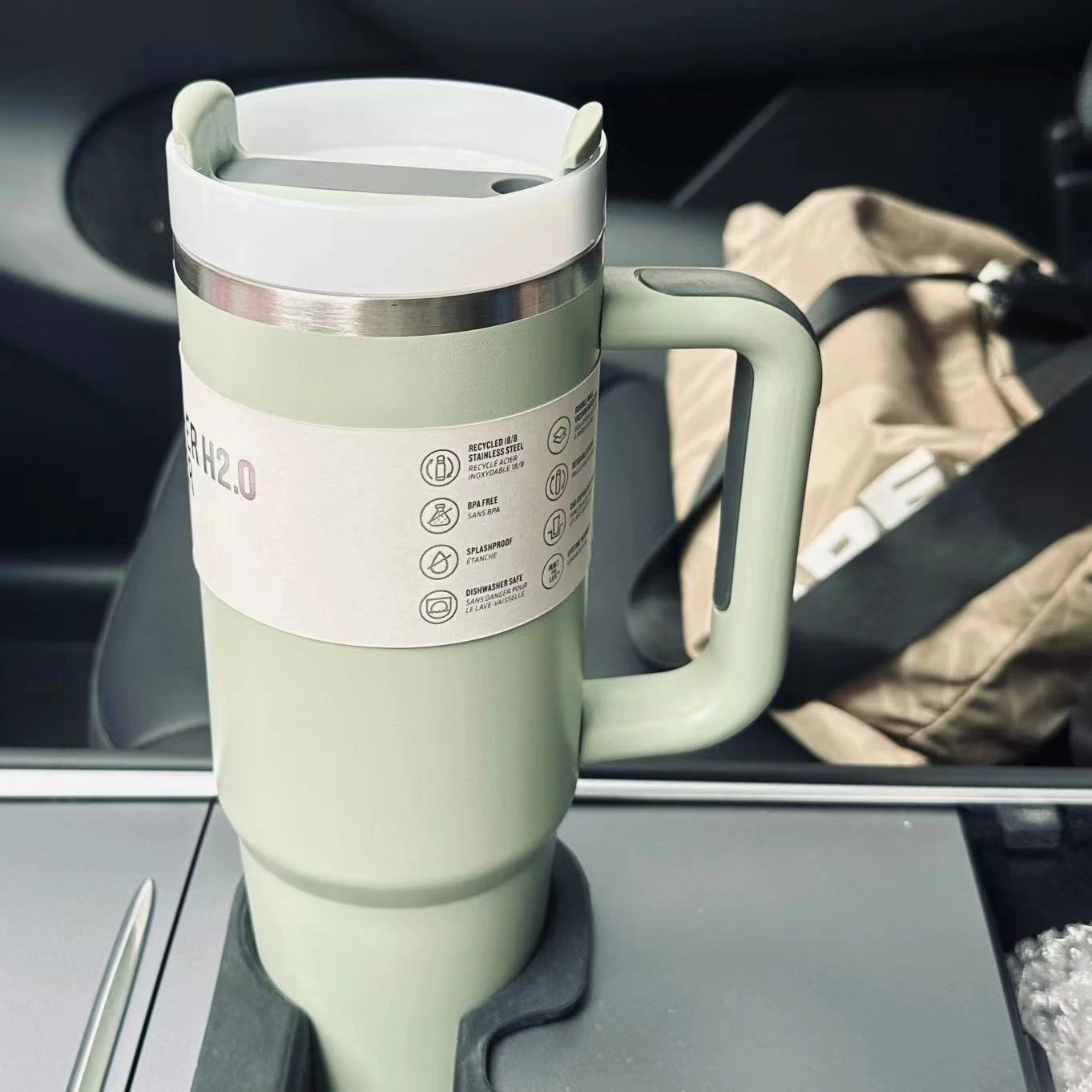 For Stanley 40oz Tumbler FlowState Straw Lid Stainless Steel Vacuum Insulated Car Mug Double Wall Thermal Iced Travel Cup bottle