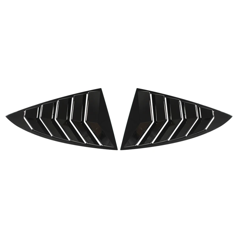 Car Rear Window Shutter Cover Trim Window Louver Side Vent Trim Sport Style For Tesla Model 3 2017-2023 Accessories