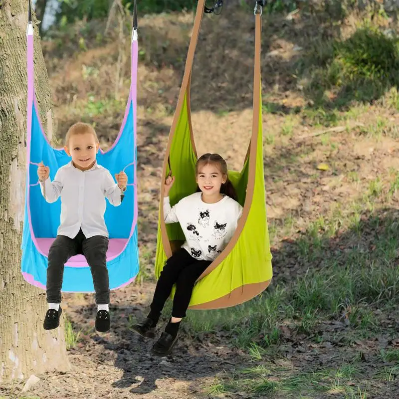 

Swing Frog Bag Kids Pod Swing Seat Chair Comfortable Child Hammock Seat Strong Load-Bearing Portable Sensory Pod Swing