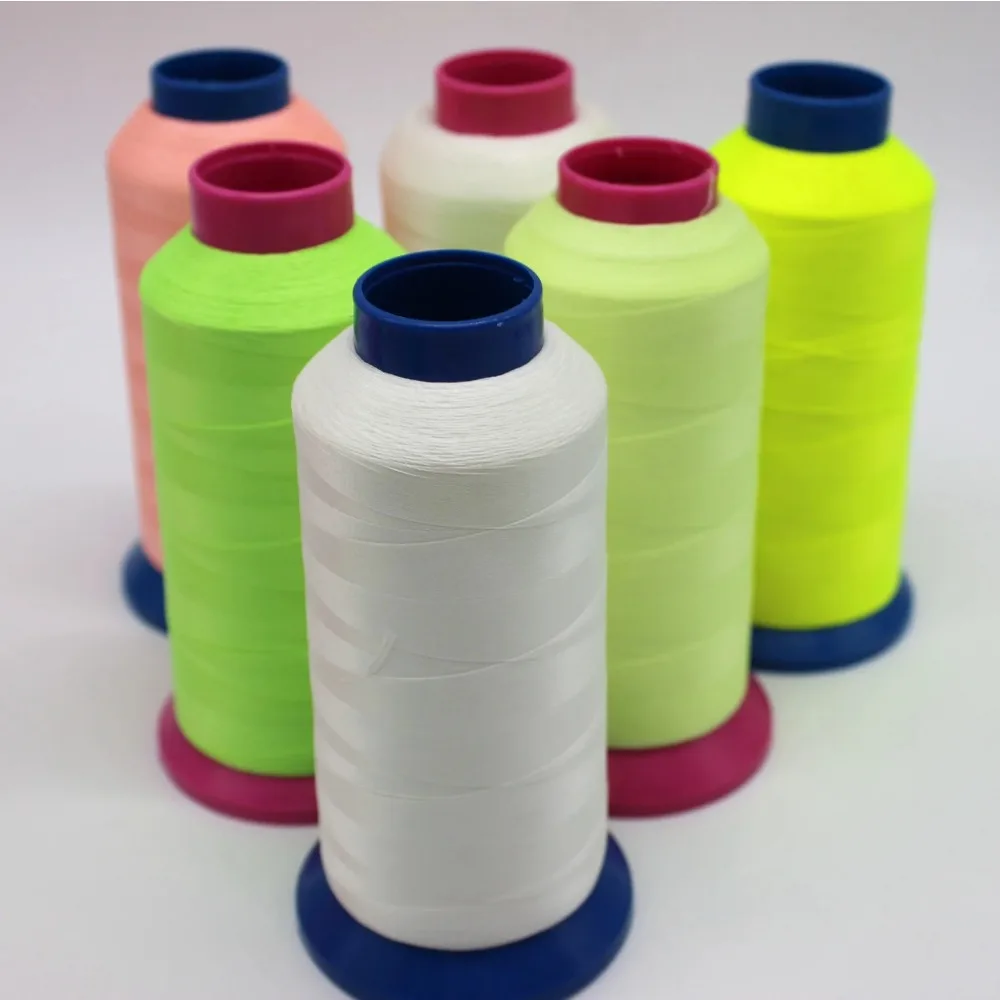 1000yard Small Roll High-brightness 150D Luminous Embroidery Thread Natural Glow in The Dark Fluorescent Thread for Cross Stitch