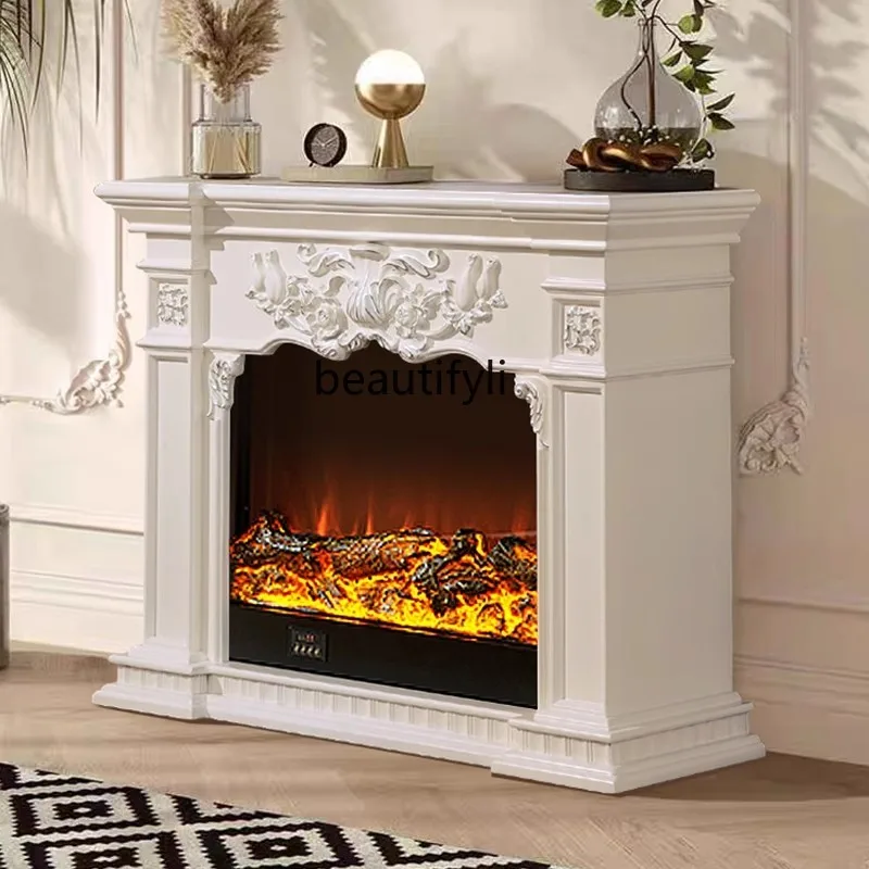 American European fireplace TV cabinet electronic simulation fire 1.5 meters electric fireplace decorative cabinet household