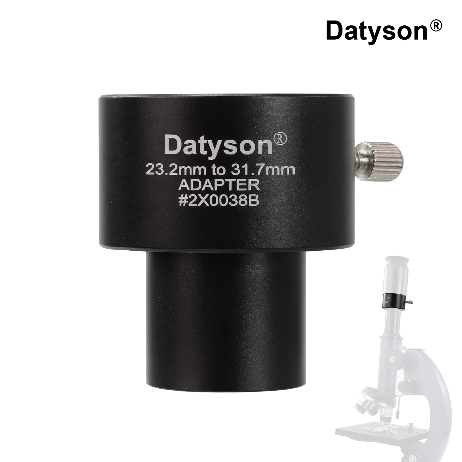 Datyson 23.2mm to 1.25 Inch (31.7mm) Microscope Eyepiece Adapter - Telescope Eyepiece Converter for Biological Microscopes
