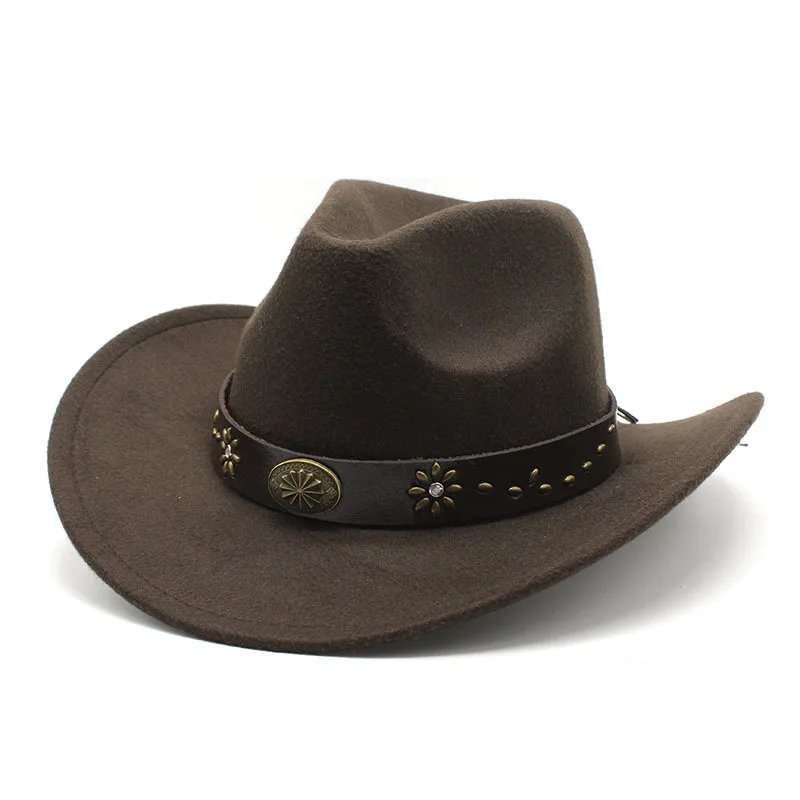 

Western Cowboy Hat Tibetan Men's Tibetan Hat Fur Felt Hat Ethnic Style Wholesale Women's Hat Foreign Trade Cross-border