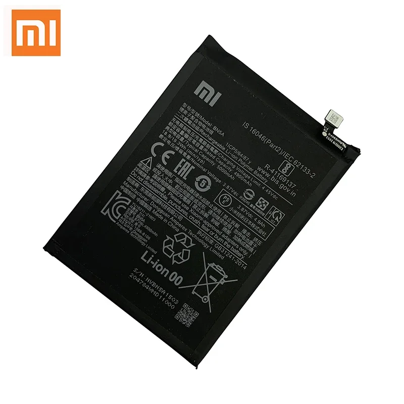 100% Original BN5A 5000mAh Phone Battery For Xiaomi POCO M3 Pro 5G Redmi 10 Mobile Phone Replacement Batteries Bateria