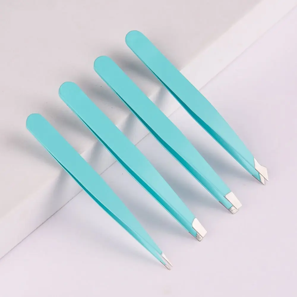 الفولاذ المقاوم للصدأ الحاجب ناتف الشعر المهنية عصا الرموش الصناعية الحاجب التشذيب كليب أدوات التجميل الملقط مجموعة