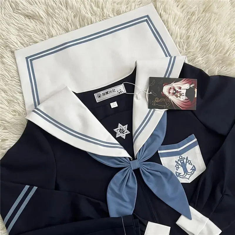 2023 Jk Kawaii Japanese Harajuku Sailor Suit Uniform Summer Long Short Sleeve Authentic College Style Girl Woman Jkfashion