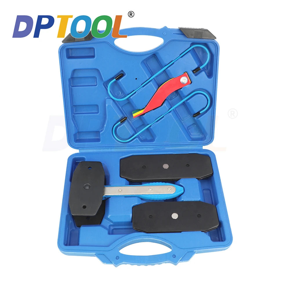 

8Pcs Car Ratchet Brake Caliper Press Tool and Hanger Hooks with Brake Lining Thickness Gauge Set