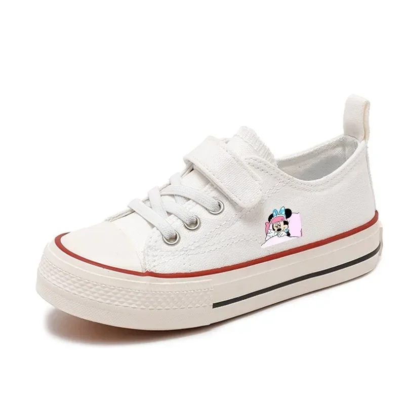 Sapato de lona mickey da disney mouse para meninos e meninas, sapatos infantis altos e baixos, desenhos animados casuais infantis, clubhouse, amor, 70