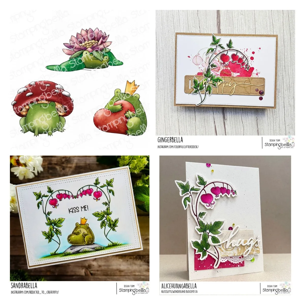 

Frog Trio Rubber Stamps Metal Cutting Dies Scrapbooking Diary Decoration Stencil Embossing Diy Greeting Card Handmade