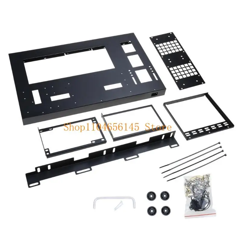 652F DIY Computer Motherboard Case Rack ATX Open Chassis Vertical Open Aluminum Frame