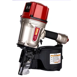 CN100 Heavy Duty Pallets and Crating Air Coil Nailer.Max Air Power 100mm Coil Nailer.