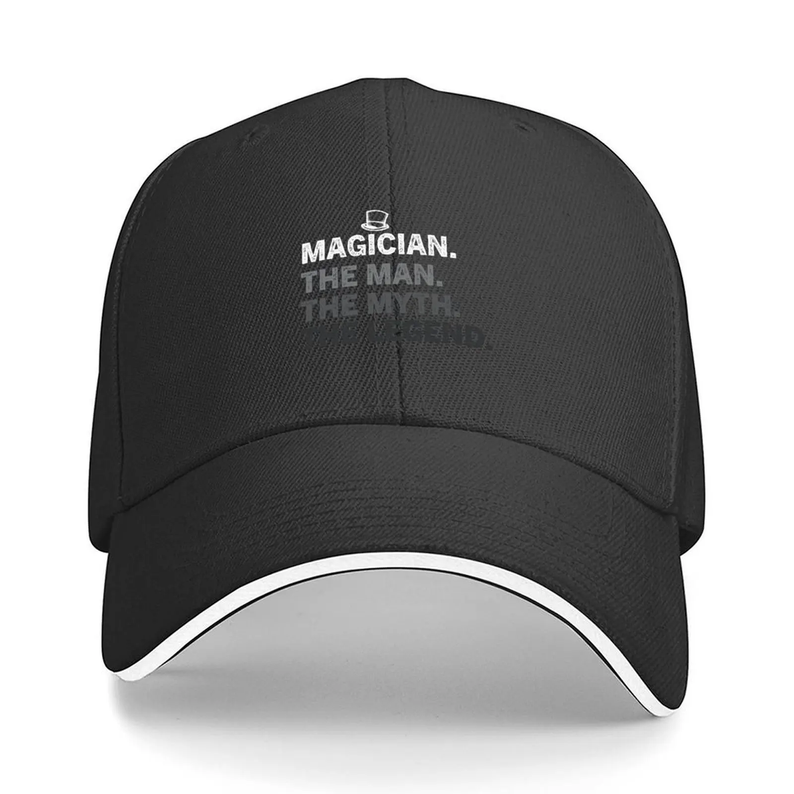 

Magician The Man The Myth The Legend Baseball Cap Fashion Beach Bobble Hat Winter hat Unique hats Men Golf Wear Women's