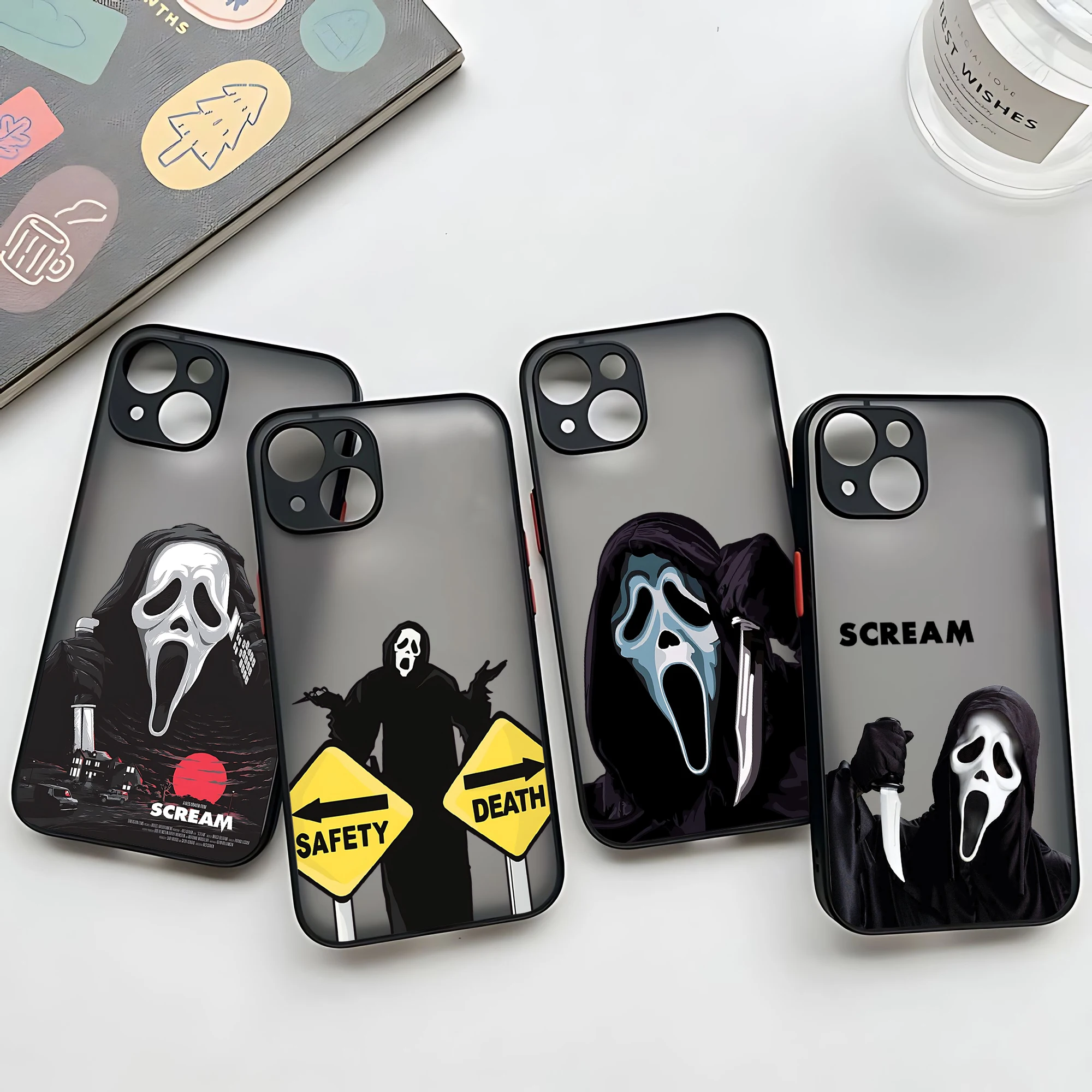 Ghostface Fear Scream Movie Phone Case For iPhone 15 14 13 12 11 Mini Pro Max X XR XSMax 7 8 Plus Matte Transparent Back Cover