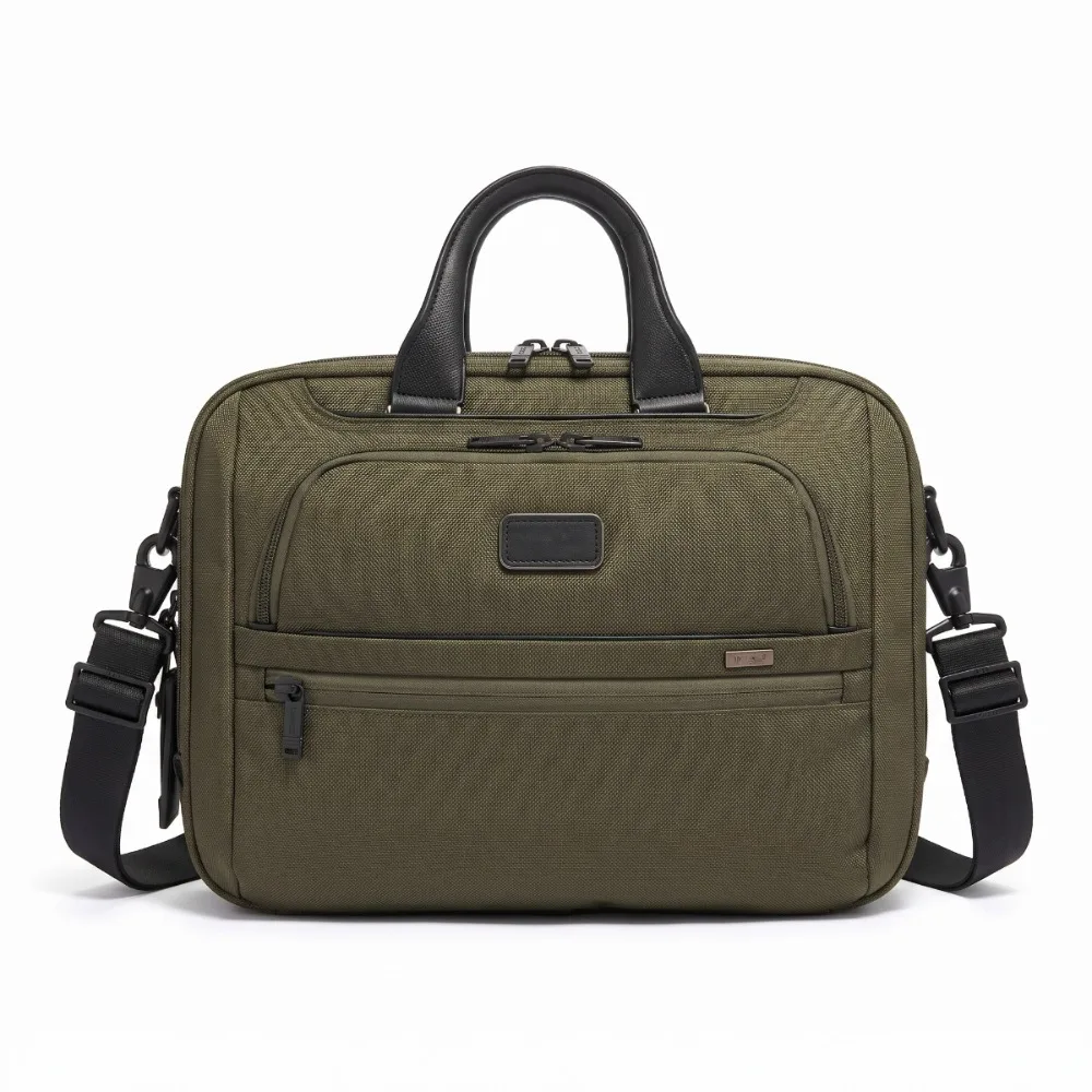 Luxury Men's Business Briefcase Ballistic Nylon 15 Inch Laptop Bag Travel Messenger Shoulder Bag Luggage Sleeve Work Commute