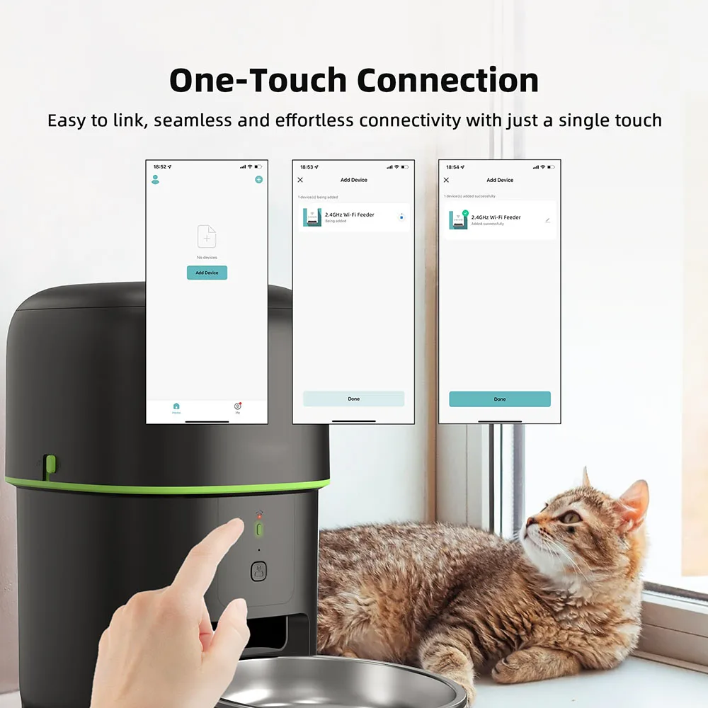 2L Smart WiFi APP Camera Automatic Pet Feeder 5V USB Cat Food Dispenser Video Smart Feeder For Cats Dogs Pet Dry Food Bowl